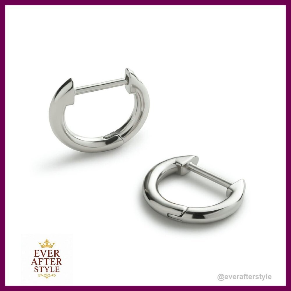 Minimal Hoop Earrings Stackable Chic Hypoallergen… - image 1